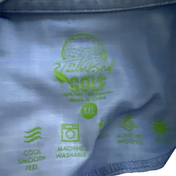 TailorByrd - Golf Polo -  NWOT - Blue and White - XXL - Picture 8 of 8
